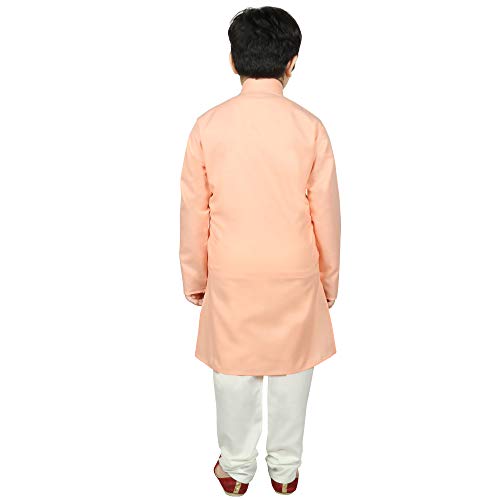 Image of SG YUVRAJ Raw Silk Kurta Set for Boys
