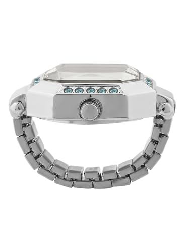 Image of French Connection Women's Sunray Blue Dial Analog Ring Watch - FCR01USM