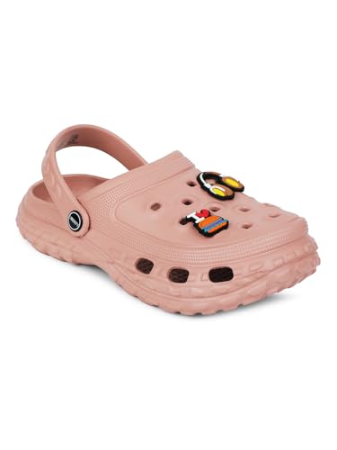Image of Liberty A-HA PRL-4 Kids Clogs for Boys & Girls | Lightweight Slip-On Clogs - Black, Navy Blue & Peach| Durable & Soft EVA Sole | Comfortable & Breathable Sandals for Walking - Cushioned Footbed