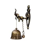 Decoración de granja vintage, escultura de decoración de pared interior y exterior ideal para su casa. Campana totalmente funcional.