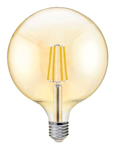 Lâmpada Filamento Led Galaxy Retrô Âmbar G125 6W E27