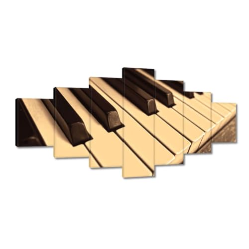 Peinture sur toile Piano grand format 210x100cm tableau décoration murale salon