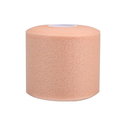 XNHIU 2.75 Inches x 30 Yards Pre-wrap Athletic Tape Foam Underwrap Athletic Foam Tape Sports Multifunctional Exercise Wraps for Wrists Knees Ankles Hands Elbows (Skin Color)