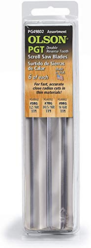 OLSON SAW PG49802 Precision Ground Scroll Saw Blade (Limited Edition)