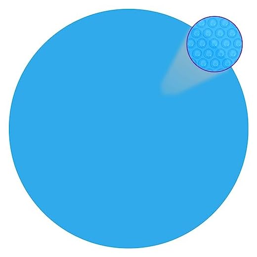 Vidaxl Idaxl Cubierta Flotante Piscina Redonda Polietileno Azul 381 Cm Diámetro Spa