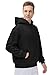 THE GYM PEOPLE Men's Fleece Pullover Hoodie Loose Fit Ultra Soft Hooded Sweatshirt With Pockets Black