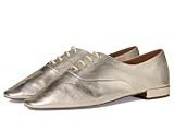 Seychelles Women's Starlet Metallic Oxford Flat, Light Gold, 8.5