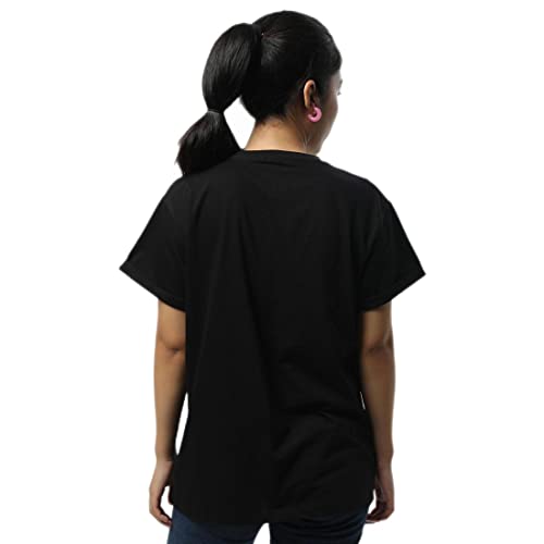 Image of Bewakoof Women's Graphic Printed 100% Cotton T-Shirt - Boyfriend Fit, Round Neck, Half Sleeve