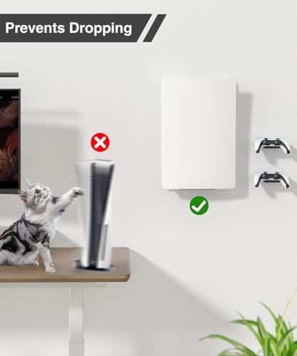 Support PS5 blanc contre la surchauffe et les chutes de la console - 5