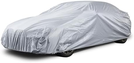 Car Covers Weatherproof Light Car Cover for Sedans, Sports Cars & Coupes – Size CA10 – All-Weather Protection, Scratch-Resistant – Full Exterior Outdoor Cover, Must-Have Automobile Accessories