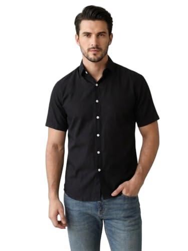 Image of Leriya Fashion Men Formal Shirts for Man Half Sleeve Polycotton Shirts