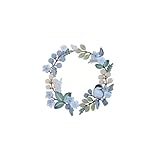 Türkranz Ganzjährig: Dekorative Türkränze sind sorgfältig entworfen und aus Metallmaterialien gefertigt, die nicht verblassen und nicht nur im Frühling und Sommer verwendet werden können.