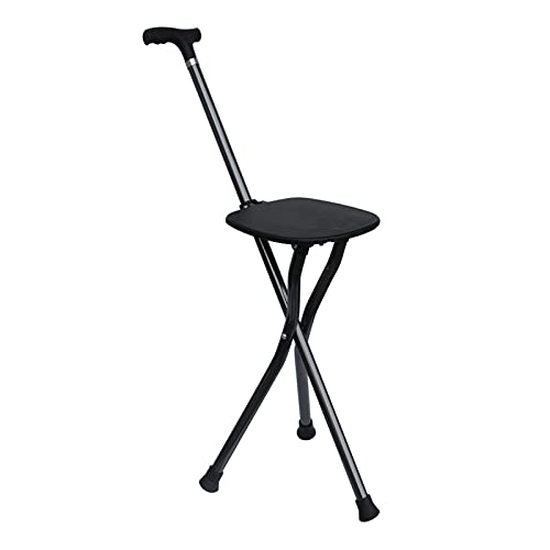 Bâton de marche multifonctionnel pliant pour le confort des aînés - 2