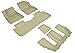 3D MAXpider Custom Fit Kagu Floor Mat (TAN) for 2017-2021 GMC Acadia - 1ST Row 2ND Row 3RD Row
