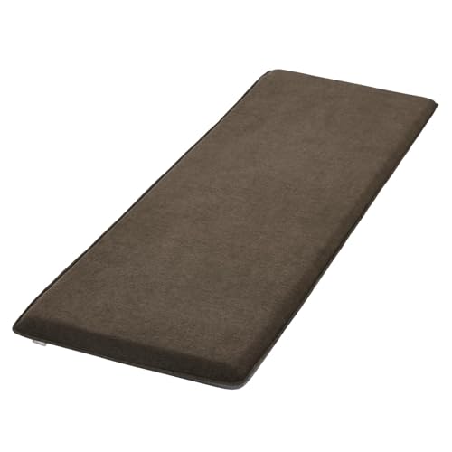 Shinnwa 長座布団 クッション 長方形 座布団 3人掛け ソファパッド 43*130cm 低反発+高反発 2層構造 ごろ寝マット お尻が痛くならない フロアクッション 両面生地 四季可用 ソファーシートクッション コーヒーの商品画像（Amazon）