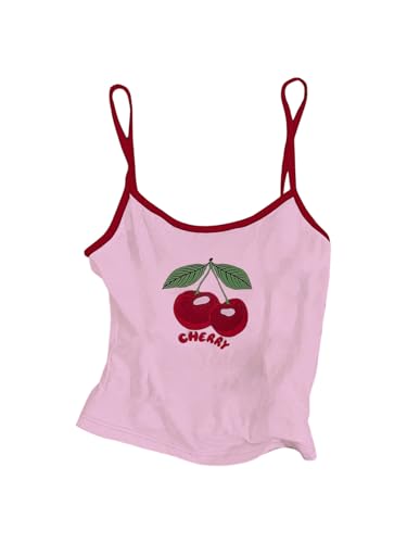SHENHE Girl's Y2k Coquette Top for Teens Spaghetti Strap Tank Summer Cute Going Out Crop Cami