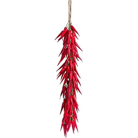 Evergreens künstliche Gemüse Girlande/künstlicher Gemüse Zopf (Chili Girlande rot) Cover