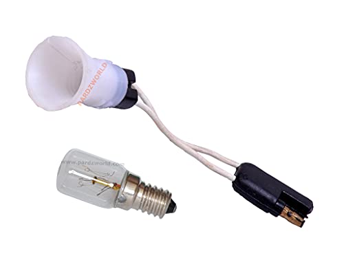 Image of PARDZWORLD E 12 Bulb With Holder & Connector Combo Pack | Suitable for Godrej Refrigerators Only. Match & Buy.