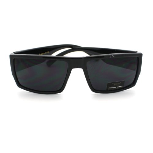 Shiny Black Locs Old School Gangster Rapper Style Sunglasses Square Frame3