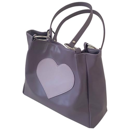 Sac fourre-tout pourpre Uonlytech idéal pour le shopping et les promenades