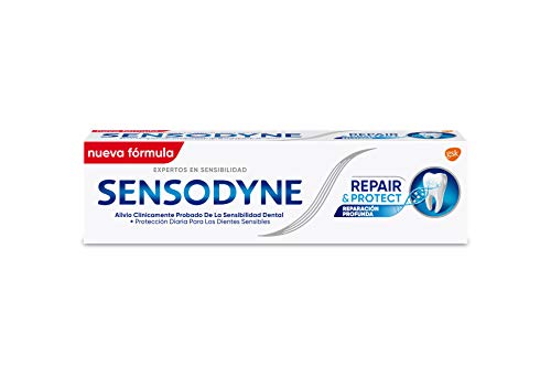 Sensodyne Repair & Protect, Pasta de Dientes Blanqueantes, Protección Frente a Sensibilidad Dental, 75ml