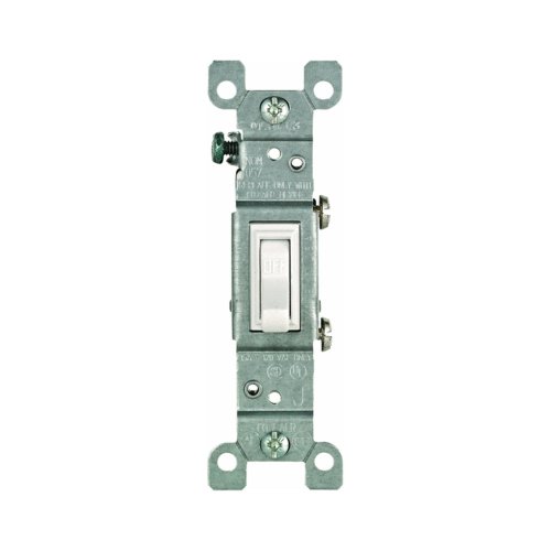 Leviton 2651-2W 15 Amp, 120 Volt, Toggle Co/Alr Single-Pole AC Qui, White