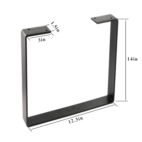 Osring KKZT-FX14 14 Inch Coffee Table Legs U-Shaped thumb #1