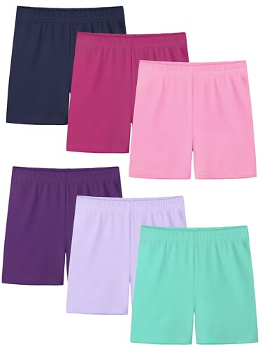 Short de motard fille cycliste enfant 5-6 ans lot de 6 violet rose bleu marine