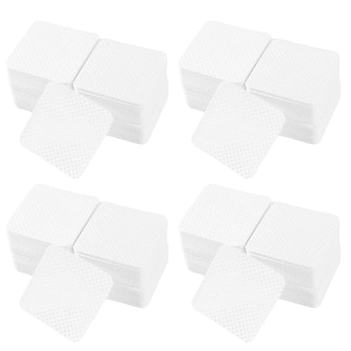 xiluuyou 800 Pcs Lint Free Wipes for Nails UV Gel Absorbent Remover Pads Clean Finish Gel Nail Polish Salon Essential for Professional Home UseWhite