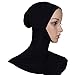 Produktbild BESTOYARD Frauen Einstellbare Muslim Hijab Neck Cover Schal Motorhaube Innere Hijab Cap Full Cover Bone Lady Islamische Muslimische Kopfbedeckung (43x45 cm, Schwarz)
