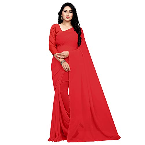 Sari indien en mousseline robe traditionnelle femme avec chemisier
