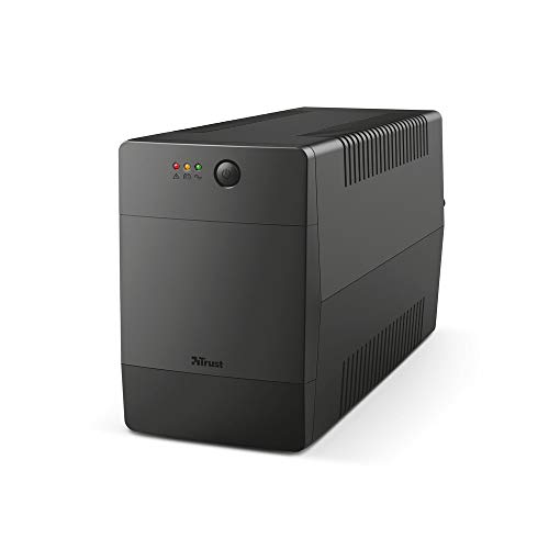 Trust Paxxon UPS Onduleur PC 1500VA, Fonction AVR 230V, Alimentation d'énergie Non Interruptible...