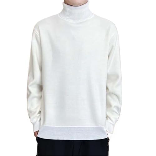 Pull cachemire à col roulé pour homme vêtement chaud et épais pour les sorties froides