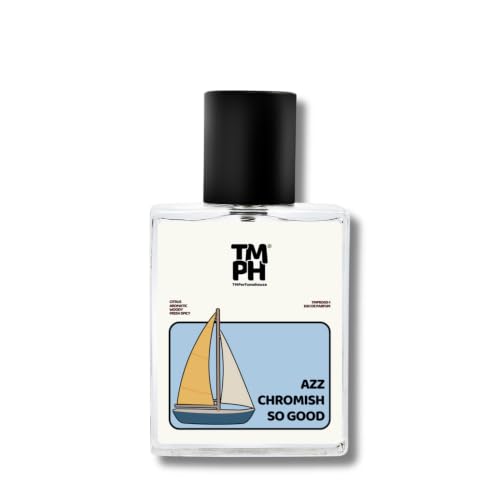 Image of TMPerfumehouse AZZ CHROMISH SO GOOD EDP for Men & Women | Fresh, Aquatic & Long Lasting Perfume Spray | Citrus, Woody & Aromatic Fragrance | Luxury Gift for Him & Her | TMPH | 50ml