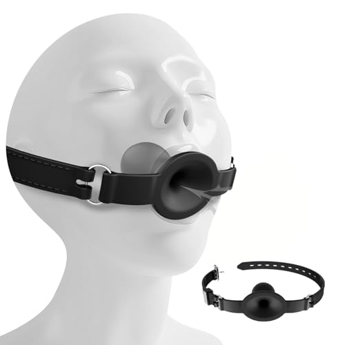 Breathable Mounth Gag Silicone Dildo Ball Gag with Adjutable Restraints Straps BDSM Gag Sex Bondage Gags & Muzzles Mouth Sex Toy Gags Sex Accessories for Adults Couples Oral