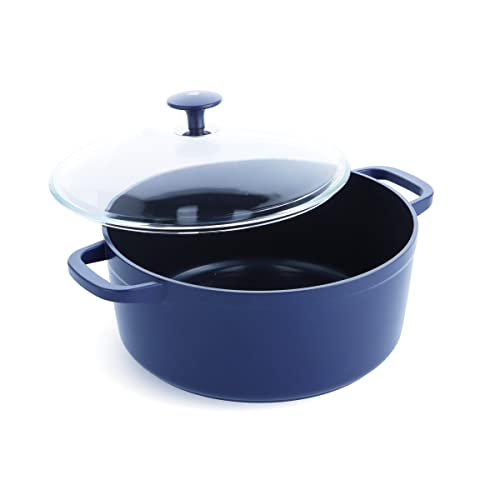 Comparison: Best Blue Diamond Cook Ware 8 Blue Diamond Cookware Diamond Infused Ceramic Nonstick, 4.5QT Dutch Oven with Glass Lid, Lightweight Design, PFAS-Free, Dishwasher Safe, Blue