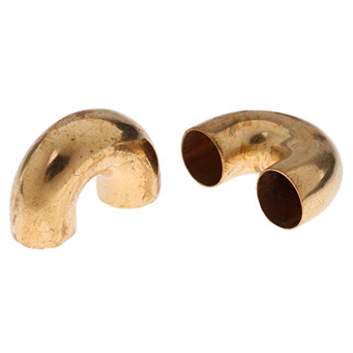 F Fityle 2pcs Trumpet Tuning Copper Tube for Woodwind Instrument Accessories Gold - Thumbnail 3