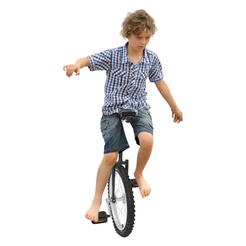 Image of DYNAMI Unicycle with Excellent Steel Frame,Leakproof Tire,Adjustable Height,Curved PU Seat,Mute Bearing,Anti-Slip Designs,for Outdoor Sports Fitness Exercise