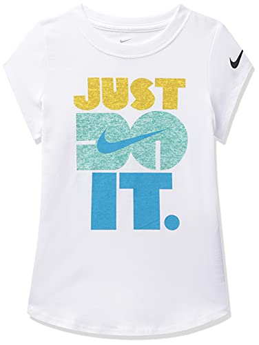 Image of Nike Girl's Graphic Print Regular Fit JDI Logo T-Shirt
