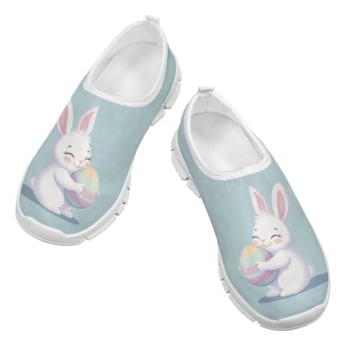 Easter Bunny Shoes for Girls Slip On Sneakers Cute Kids Gym Shoes3