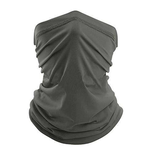 TownCat Bandeau Bandeau, Cagoule multifonctionnelle de Protection UV de Soleil, Couvre-Chef élastique, Snood Respirant, pour Le Camping, la Course, la Moto (Gris) Cover
