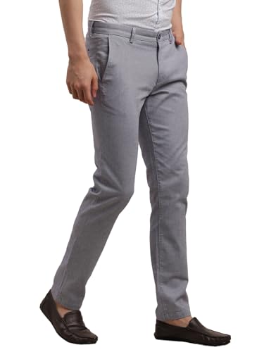 Pantalon décontracté de qualité supérieure Turtle en coton stretch gris fin - 4