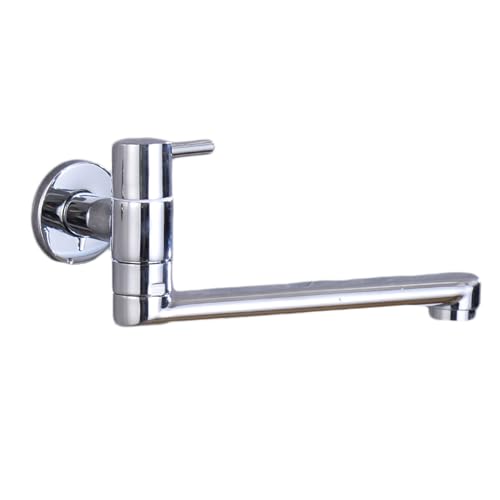 Grifo de cocina gris monomando de pared acabado mate moderno G1/2 2