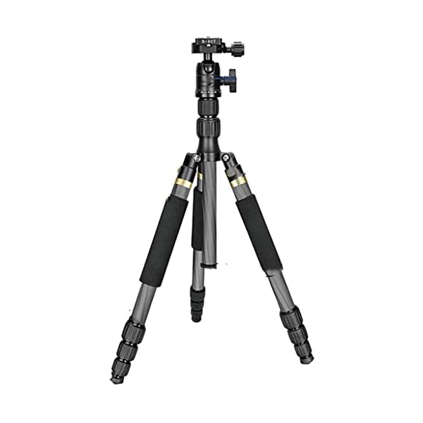 ZBQLKM Handystativ Micro-Einzelhalterung, Kohlenstoff-Aluminium-Reise-Kameratripode, tragbares Fotografie-Stativ…