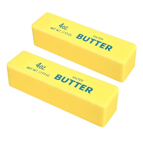 2pcs Slow Rising Butter Squishy 2026 New Realistic Soft Butter Stick Butter Squishy Relief Fidget Toys Slow Rebound Stress Relief Toy Gifts