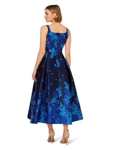 Adrianna Papell Women's Border Jacquard Dress2