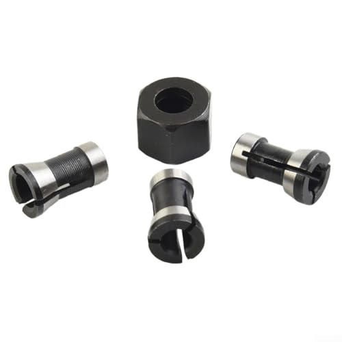 Mejora tus herramientas de enrutamiento con tuerca de tornillo M15 y portabrocas de acero al carbono (6,35 mm)