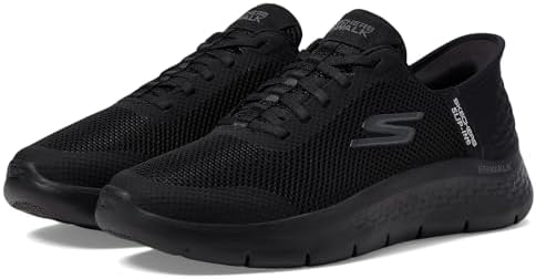 Skechers Women's Go Walk Flex Hands Free Slip-Ins-Grand Entry Sneaker, Black, 10 | Image 3