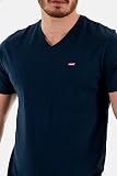 Levi's Mężczyźni Original Housemark V-Neck T-Shirt, Dress Blues, XXL