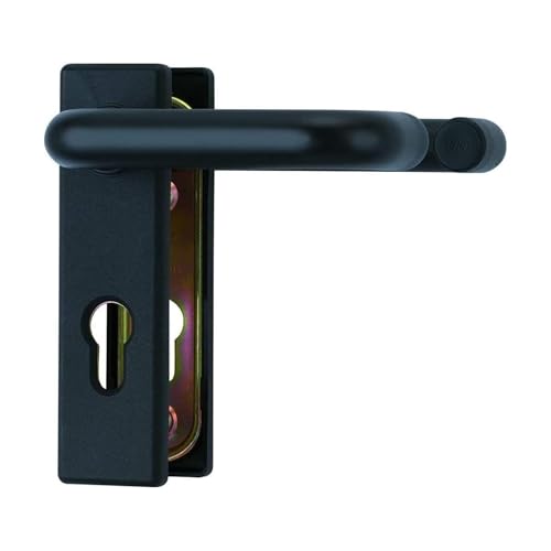 stahl design tebart Picaporte para puertas de protección contra incendios, color negro mate